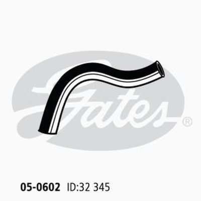 Radiator Hose Upper Gates 05-0602 for MITSUBISHI PAJERO 2.6L 1986-1993 PETROL