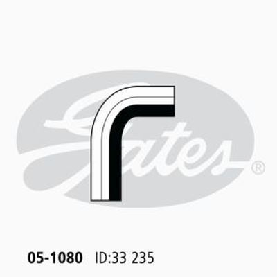 Radiator Hose Lower Gates 05-1080 for Toyota Hilux RN105 2.4L 1988-1997 Petrol