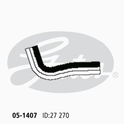 Radiator Hose Upper Gates 05-1407 for HONDA CIVIC 1.5L 1987-1993 PETROL