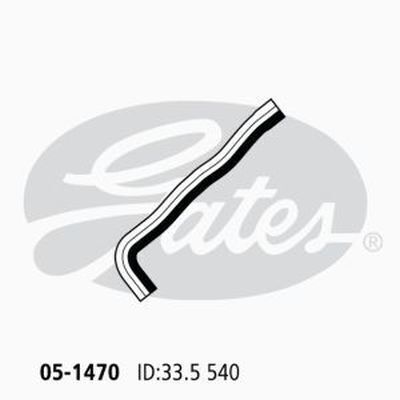 Upper Radiator Hose Gates 05-1470 for NISSAN PATROL Y61 4.5L 1997-2001 PETROL