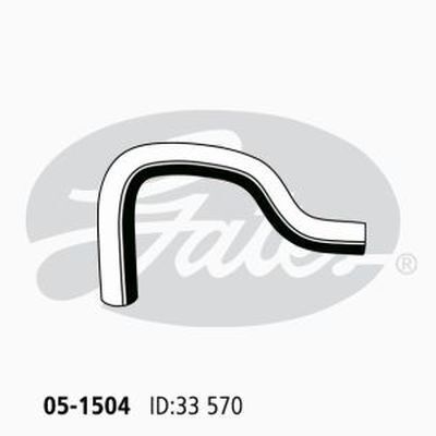 Radiator Hose Upper Gates 05-1504 for Toyota Landcruiser Prado 2.7L 1996-2002 Petrol