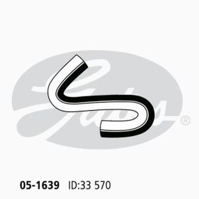 Radiator Hose Upper Gates 05-1639 for Holden Astra TS Sedan 1.8 Petrol Z18XE
