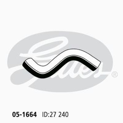 Radiator Hose Upper Gates 05-1664 for Toyota Starlet EP70 EP71 1984-1990
