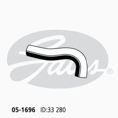Radiator Hose Upper Gates 05-1696 for Toyota Spacia CR30 CR37 2L 1992-1996 Diesel