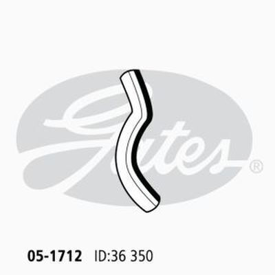 Radiator Hose Upper Gates 05-1712 for MERCEDES-BENZ 280SE W126 2.7l 1981-86