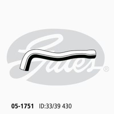 Radiator Hose Upper - Gates 05-1751 for Nissan Patrol Y61, GR_, GU Station Wagon D 4x4 4.2 Diesel TD42