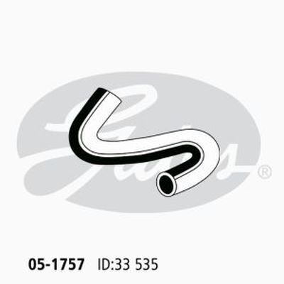 Radiator Hose Upper -(from VIN Y5200374) Gates 05-1757 for Holden Astra TS Hatchback 1.8 Petrol Z18XE