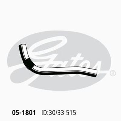 Radiator Hose Upper Gates 05-1801 for Toyota Corolla ZZE123 Hatchback VVTL-i TS 1.8 Petrol 2ZZ-GE