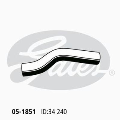 Radiator Hose Upper Gates 05-1851 for NISSAN 180 SX SILVIA S13 2L 1991-1997 PETROL