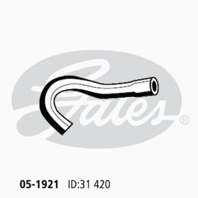 Radiator Hose Lower Gates 05-1921 for FORD CORTINA 1.6L 1970-1979