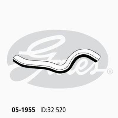 Radiator Hose Upper Gates 05-1955 for Mazda 3 BK Hatchback 2.0 Petrol LF72,LFN8,LF-DE,LFN7,LF-VE,LF50