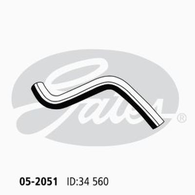 Radiator Hose Lower Gates 05-2051 for DAEWOO KALOS HOLDEN BARINA PETROL