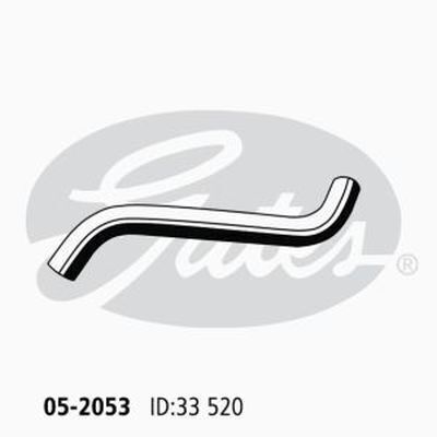 Radiator Hose Lower (From RAD) Gates 05-2053 for Holden Viva JF Hatchback 1.8 Petrol F18D3
