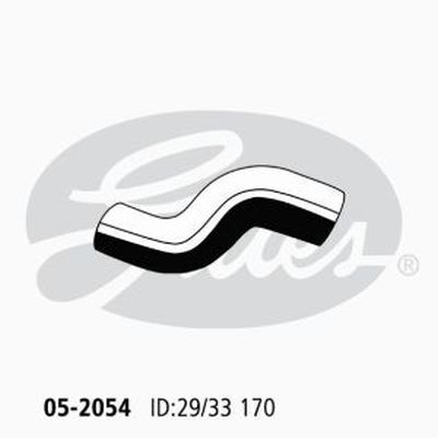 Radiator Hose Lower (From ENG) Gates 05-2054 for Holden Viva JF Sedan 1.8 Petrol F18D3