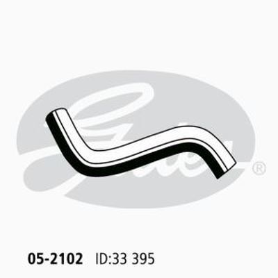 Radiator Hose Upper Gates 05-2102 for Toyota Hilux VZN167,VZN172 Ute  4WD 3.4 Petrol 5VZ-FE