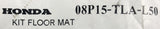 Kit  Floor Mat Rh 08P15TLAL50 For Honda