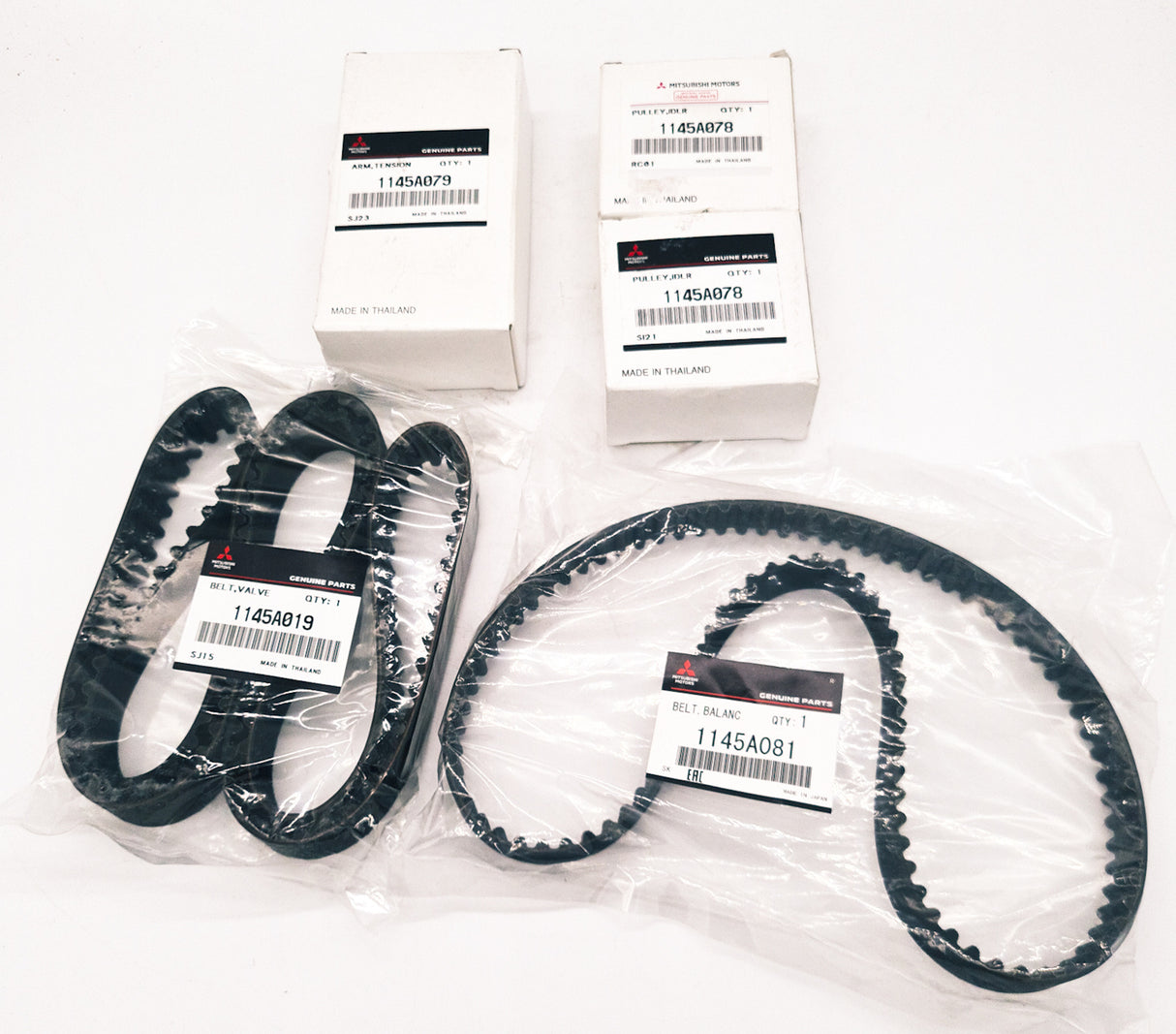 Mitsubishi Triton 2010 -2015 Timing Belt kit incl Timing Belt, Balance belt, tensioner, bearings genuine kit
