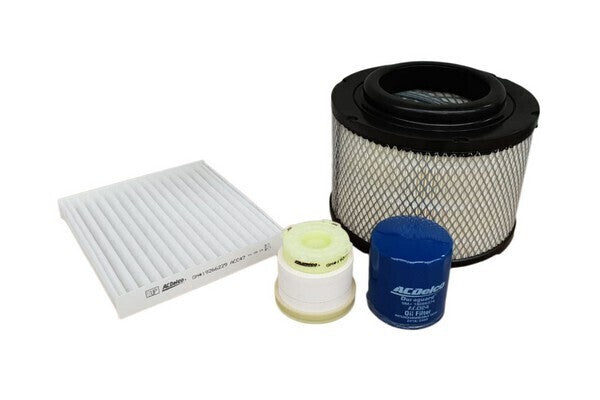 OIl Air Fuel Filter Service Kit for Toyota Hilux 1KD-FTV 3.0l 2014-on Acdelco ACK2