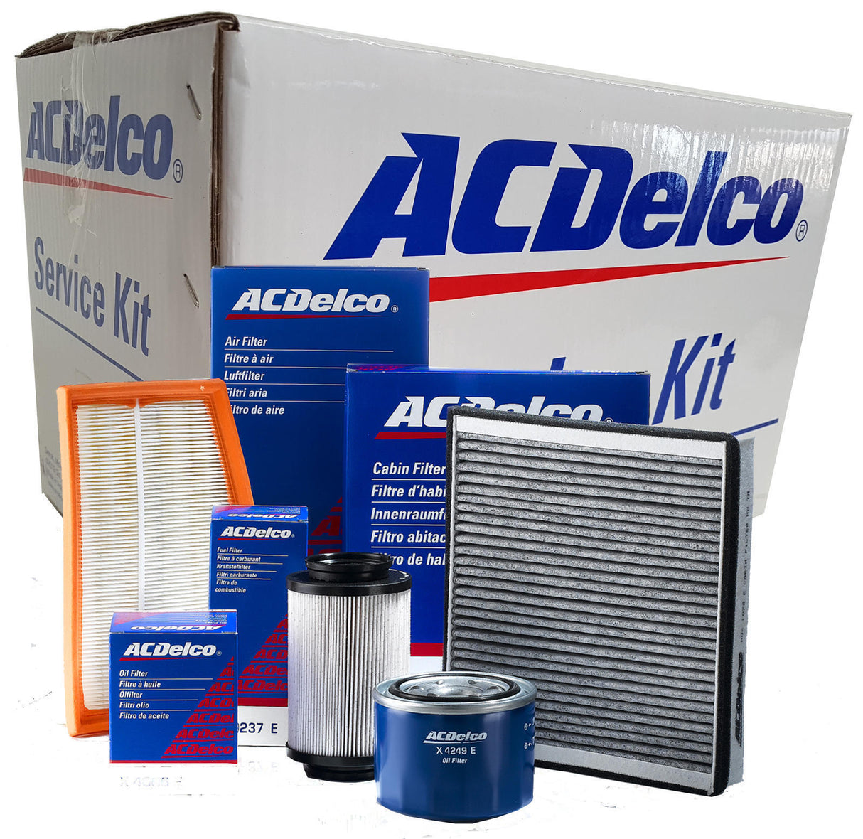 Service Filter Kit Oil Air Fuel Cabin ACK8 AcDelco For Mazda BT-50 B22, B32, UP, UR Cab Chassis MZ-CD 3.2LTD - P5-AT
