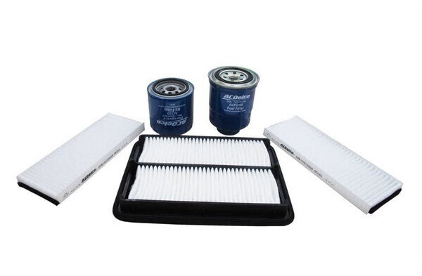 Service Filter Kit Oil Air Fuel Cabin ACK13 AcDelco For Nissan Navara D40 Cab Chassis dCi 2.5LTD - YD25DDTi