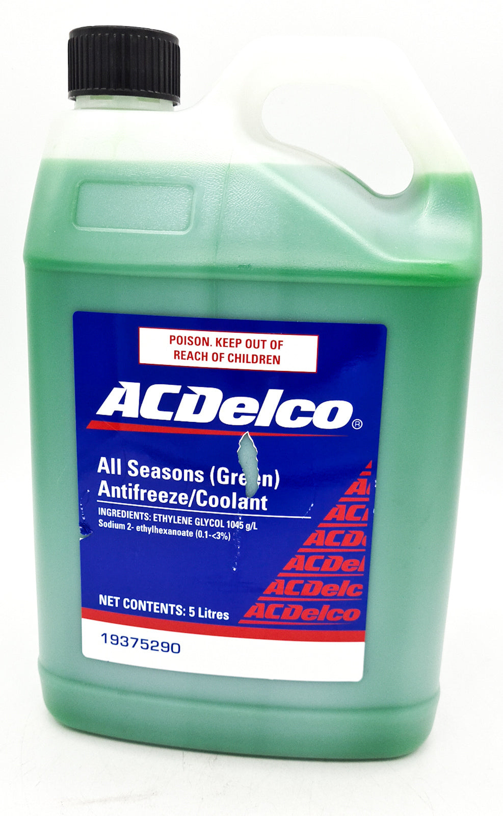 Coolant Anti Freeze All Seasons Green 5Ltr Acdelco 19375290 for GM Holden