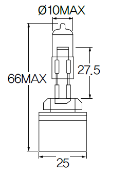Bulb, fog light Acdelco ACH27W1