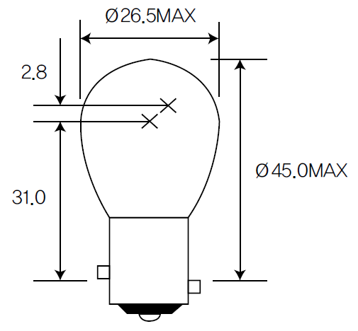 Bulb, indicator Acdelco ACBA15DA