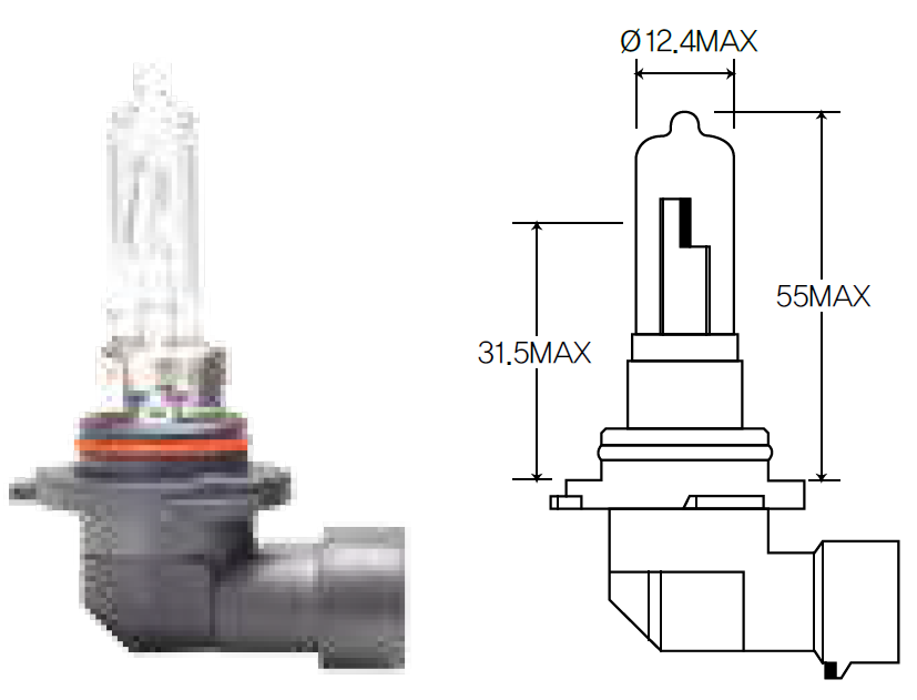 Bulb, headlight,Bulb, fog light Acdelco ACHB3