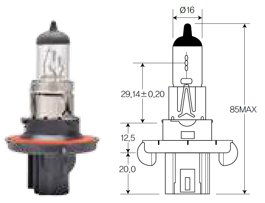 Bulb, headlight Acdelco ACH13 For FORD  F150 2003-2007 Petrol 4.2L