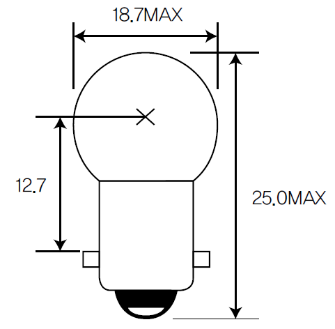 Bulb, indicator,Bulb, taillight,Bulb, reverse light,Bulb, reading light Acdelco ACR10W