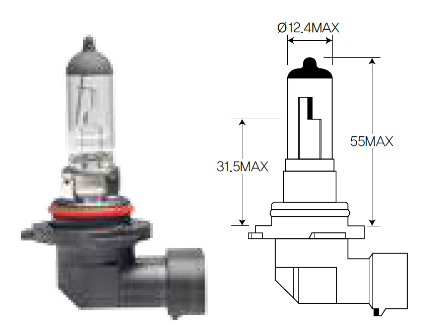 Bulb, fog light Acdelco ACH10LL