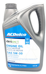 Engine Oil 5ltr  DEXOS 1 Longlife Synthetic 5W30 AcDelco 19433509