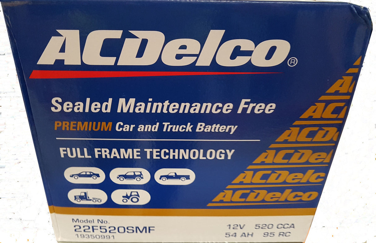 Battery ACDelco 22FR520SMF
