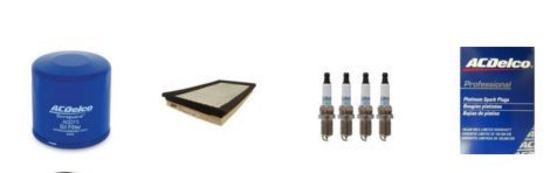 OIL AIR SPARK PLUGS SERVICE FILTER KIT ACDelco suitable for SUBARU FORESTER TURBO 2.5L 05-08