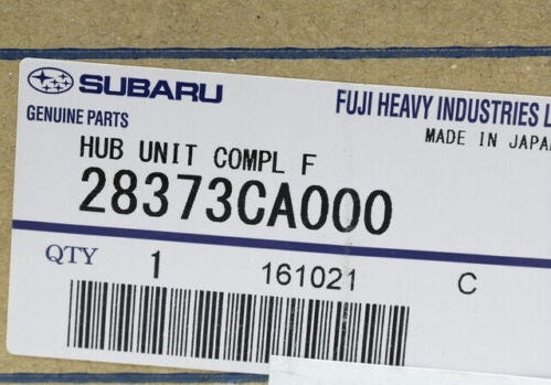 Hub Unit Complete F 28373CA000 for Subaru