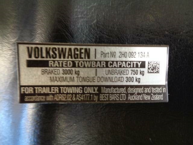 Tow Bar Assembly W Step 2H0092134A for Volkswagen