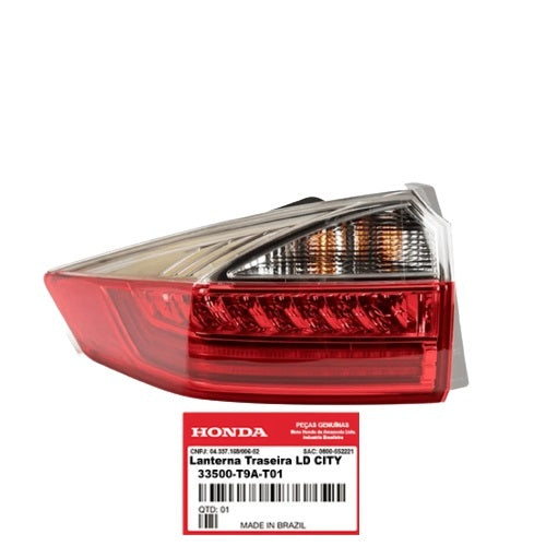 Light Assembly Rear Tail Lamp 33500T9AT01 For Honda