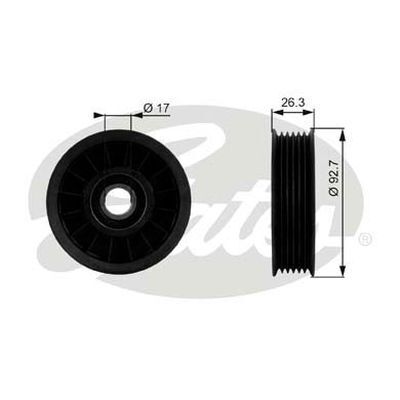 Drive Align Idler Pulley Gates 38019 For HOLDEN