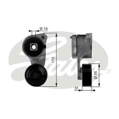 Tensioner - Idler Drive Belt Gates 38118 for Hummer 6.5L Camaro 5.0L