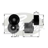 Tensioner Gates 38431 for Ford Transit VH VJ 2.4l Diesel 2000-2006