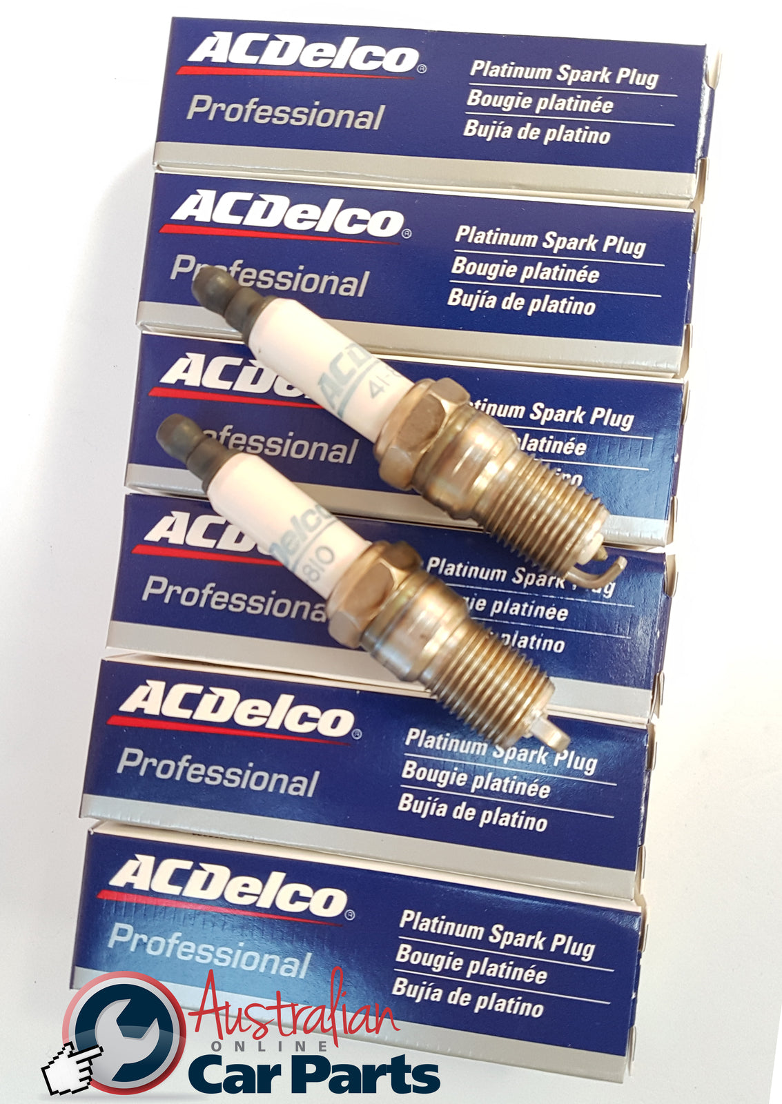 Spark Plugs Double Platinum Acdelco 41810 pack of 6 suitable for 6CYL Service life of 100 000kms