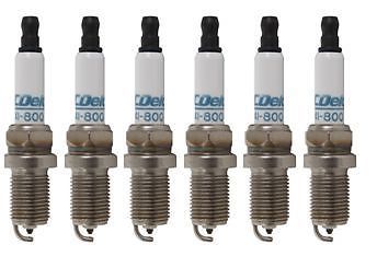 DOUBLE PLATINUM SPARK PLUG x6 ACDelco suitable for Commodore VP VR VS VT VX VY V6 GM160000km