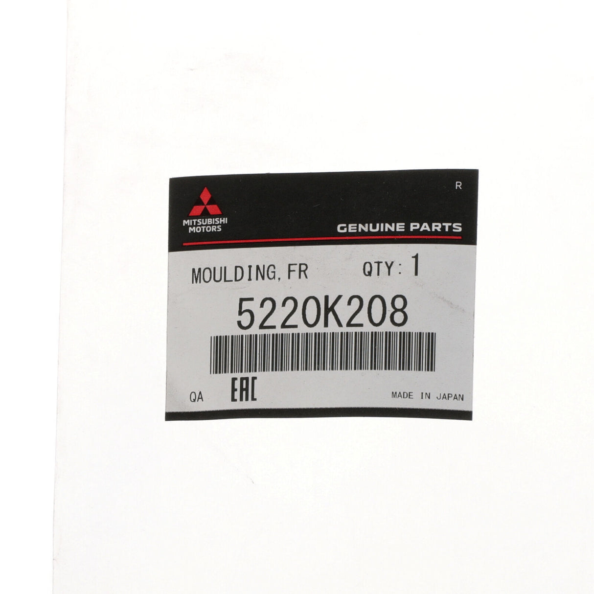 Moulding Front Wheel Arch Rh 5220K208 for Mitsubishi