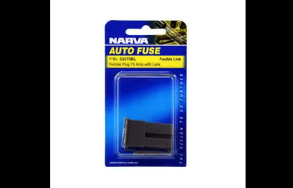 Plug Female/Lock 75Amp Blpk(1) Narva 53375BL