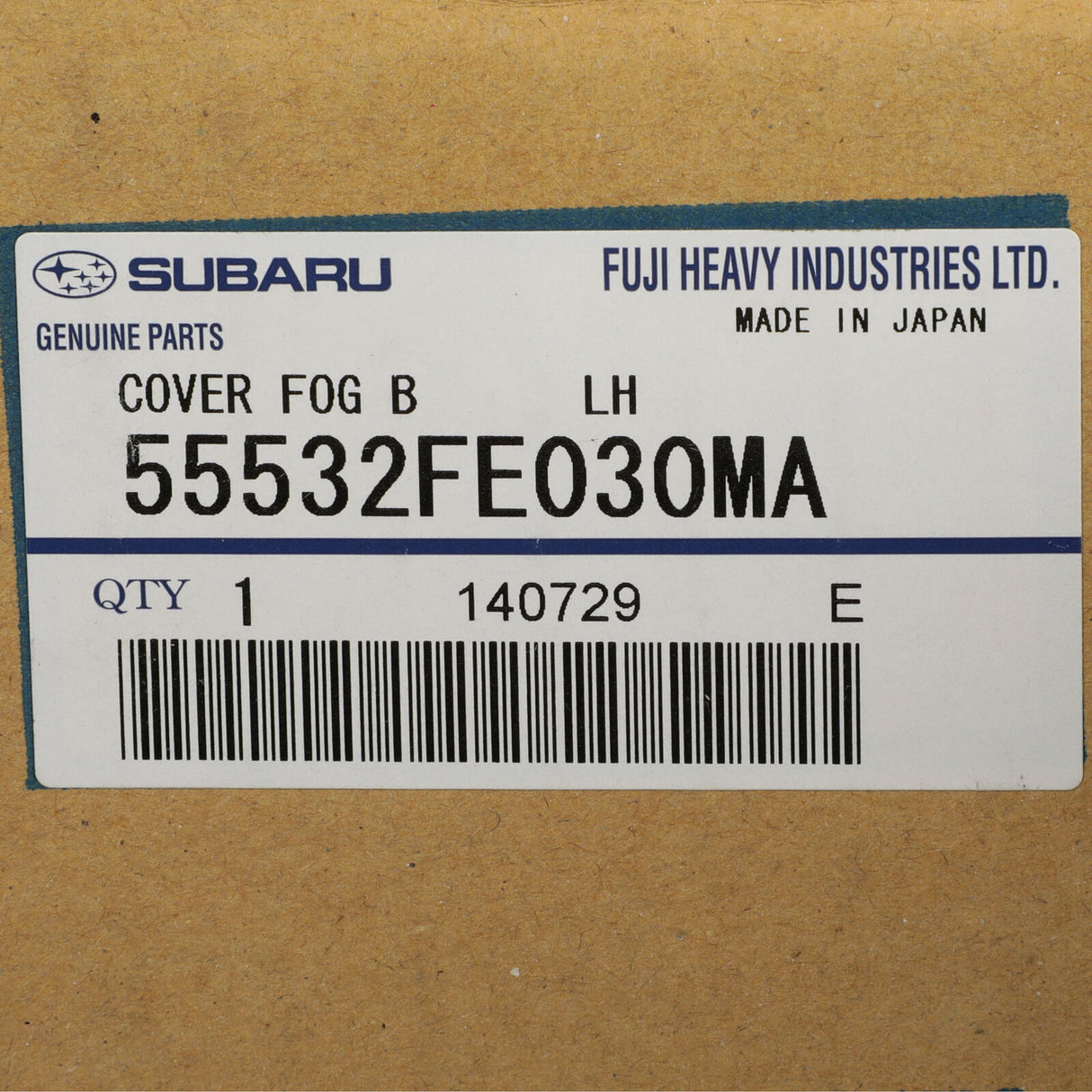 Cover Fog B LH 55532FE030MA for Subaru