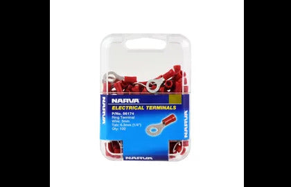 Ring Terminal Red 6.3Mm (100) Narva 56174
