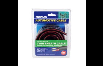 Cable Twin Core 8 B&S 100A -5M Narva 5808-5TW
