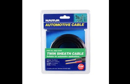 Cable Twin Core 3Mm 10A 10M Narva 5823-10TW