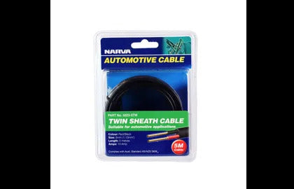 Cable Twin Core 3Mm 10A 5M Narva 5823-5TW