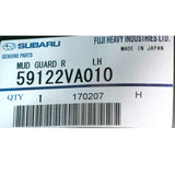 Mud Guard Rear LH 59122VA010 for Subaru